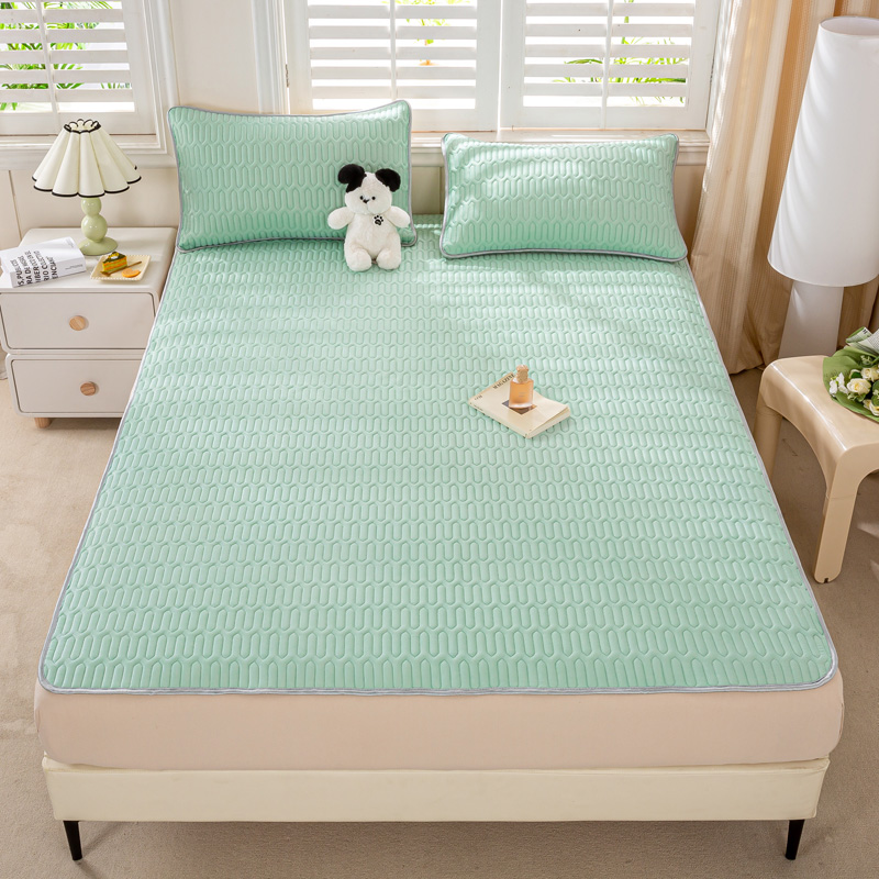 洁丽雅竹纤维凉感乳胶席 席：180&times;200CM&times;1 枕席：：47&times;72CM&times;2（单位：套） 灰绿色